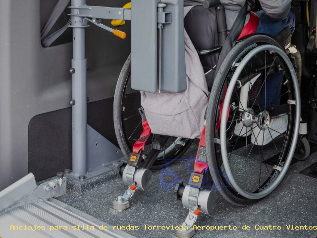 Anclajes silla de ruedas Torrevieja Aeropuerto de Cuatro Vientos